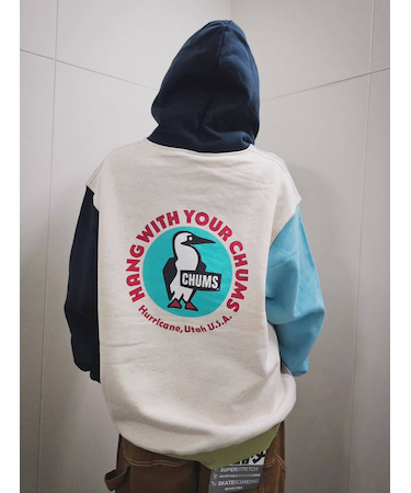 CHUMS/CH00-1540  プルオーバー バックプリント チャムス ユニセックス メンズ ムラサキスポーツ