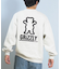 GRIZZLY/G25FW-4302 EMBROIDERY BEAR CREW NECK  長袖 裏起毛 クルーネックトレーナー スウェット バックプリント グリズリー メンズ ムラサキスポーツ