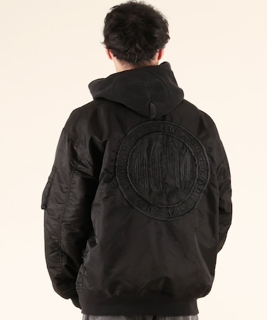 DC SHOES/MA-1  25 FLIGHT JACKET DJK254025 ジャケット バックプリント ディーシー メンズ ムラサキスポーツ