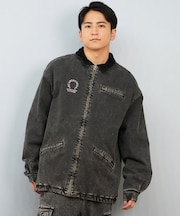 DC SHOES/中綿 PADDED WORK JACKET DJK254026 パデッドジャケット ワークジャケット デニム生地 アウター ディーシー メンズ ムラサキスポーツ