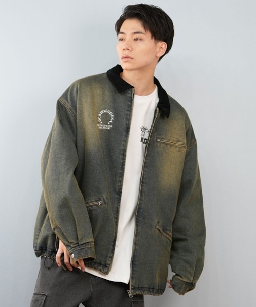 DC SHOES/中綿 PADDED WORK JACKET DJK254026  パデッドジャケット ワークジャケット デニム生地 アウター ディーシー メンズ ムラサキスポーツ