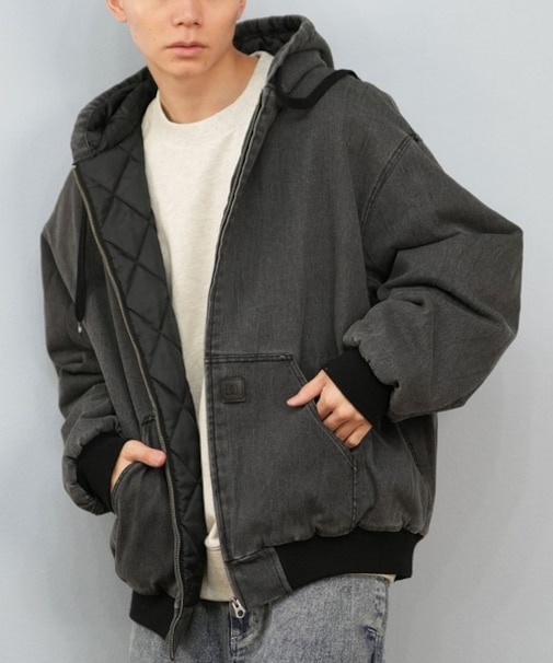 DC SHOES/PADDED HOOD JACKET パデッド フードジャケット DJK254027 アウター ブルゾン ジップアップ ディーシーシューズ メンズ ムラサキスポーツ