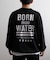 Hurley/SWEAT BORN FROM WATER CREW MCFL252014 裏毛 トレーナー スウェット クルーネック バックプリント ハーレー メンズ ムラサキスポーツ