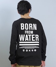 Hurley/BORN FROM WATER LONG SLEEVE TEE MCLS252063 長袖 Tシャツ ロンT  ハーレー メンズ ムラサキスポーツ