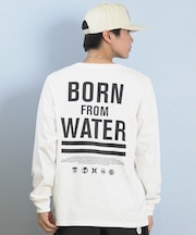 Hurley/BORN FROM WATER LONG SLEEVE TEE MCLS252063 長袖 Tシャツ ロンT  ハーレー メンズ ムラサキスポーツ