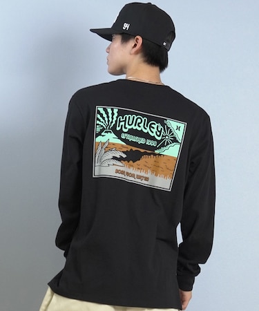 Hurley/VOLCANO LONG SLEEVE TEE MCLS252091 長袖 Tシャツ ロンT  ハーレー メンズ ムラサキスポーツ