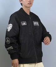 【限定】LURKING CLASS/TEAM BOMBER JACKET ST25FJM02 フライトジャケット ロゴ  ボンバージャケット アウター ラーキングクラス メンズ ムラサキスポーツ限定