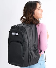 ROXY/GO OUT PLUS 「A4対応」マルチポケット・ミラー付き RBG254302 大容量 バックパック デイバック リュック ロキシー レディース ムラサキスポーツ