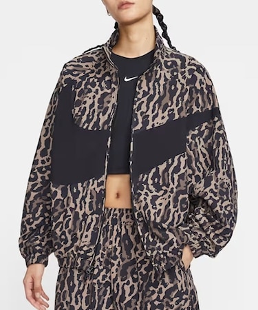 NIKE/IB7264-010 トラックジャケット アニマル柄 ブルゾン ジャンバー レディース ナイキ ムラサキスポーツ