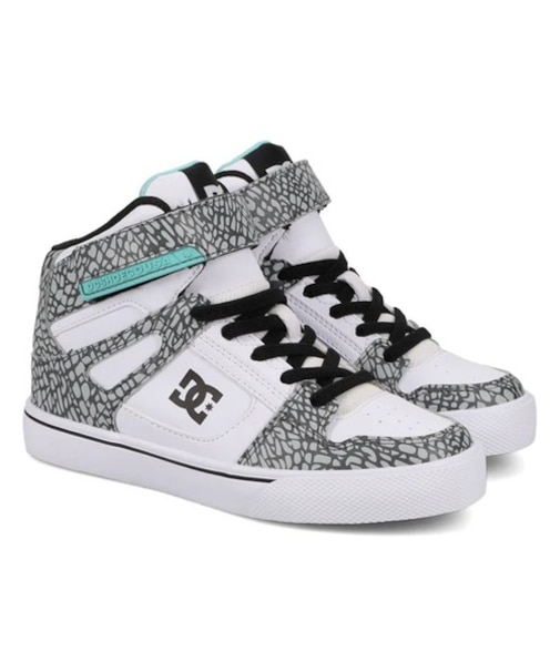 DC SHOES/17~24cm PURE HIGH-TOP SE EV SN DK254004 ハイカット スケシュー ダンス キッズ 子供 男の子 女の子 シューズ スニーカー ムラサキスポーツ