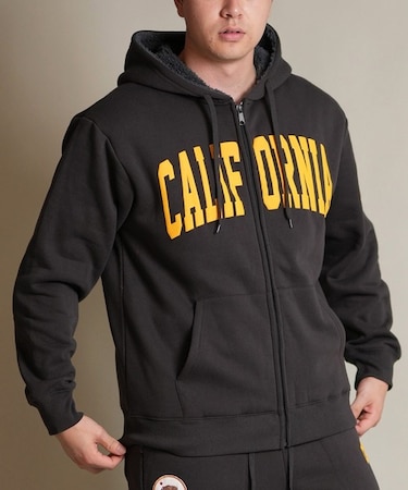 【限定】DEARLAUREL/D25F-1201 ボア セットアップ対応 ジップアップ パーカー ディアローレル メンズ ムラサキスポーツ限定