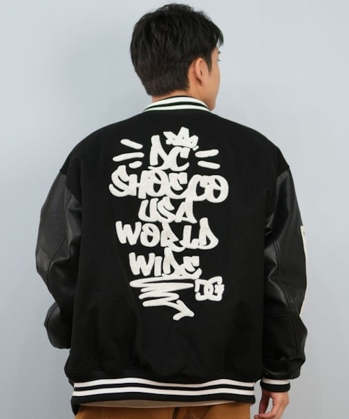 DC SHOES/25 VARSITY JACKET DJK254024 スタジャン ジャケット アウター ディーシーシューズ メンズ ムラサキスポーツ