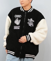 【限定】DC SHOES/ボア ツートーン DJK254057M スタジャン スタジアム ジャケット アウター ディーシー メンズ ムラサキスポーツ限定