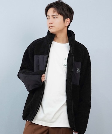 QUIKSILVER/撥水 BOA JACKET QJK254001 ボア ジャケット アウター クイックシルバー メンズ ムラサキスポーツ