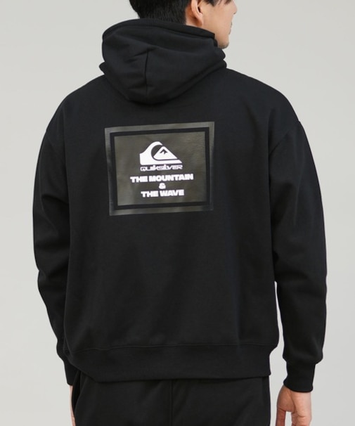 【限定】QUIKSILVER/防風 撥水 QPO254603M プルオーバー パーカー スウェット フーディー バックプリント セットアップ対応 クイックシルバー メンズ ムラサキスポーツ限定