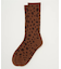 BILLABONG/23～25cm LEOPARD HIGH SOCKS BF014-944 レオパード柄 ソックス 靴下 ハイソックス ビラボン ユニセックス メンズ レディース ムラサキスポーツ