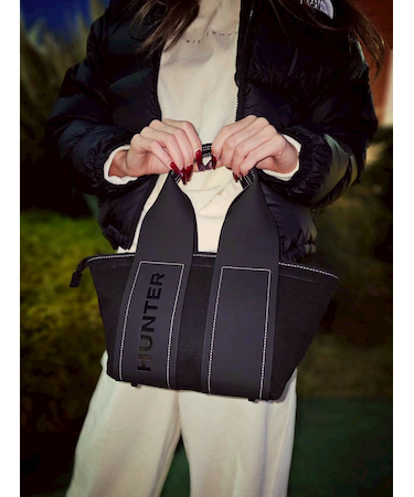 HUNTER/4.6L リファインド スティッチ キャンバス ミニ トートバック UBS3608CAA ハンター レディース メンズ ムラサキスポーツ
