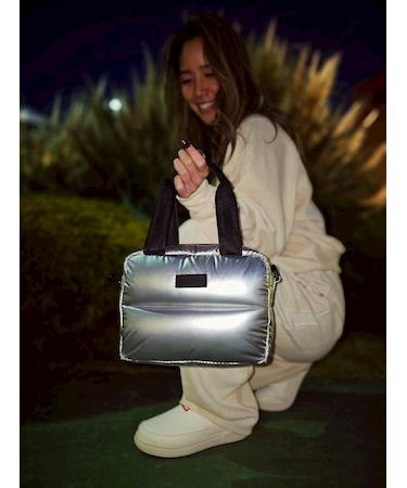 HUNTER/イントレピッド エクストラ パフド ミニ ボストン シルバー ホイル UBX5513KBM-SOL ショルダーバック ハンター ユニセックス レディース メンズ ムラサキスポーツ