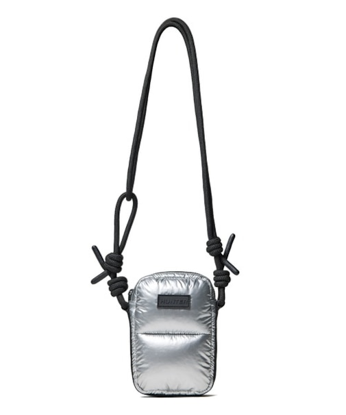 HUNTER/イントレピッド エクストラ パフド フォンポーチ シルバー ホイル UBX5515KBM-SOL ショルダーバック ハンター ユニセックス レディース メンズ ムラサキスポーツ