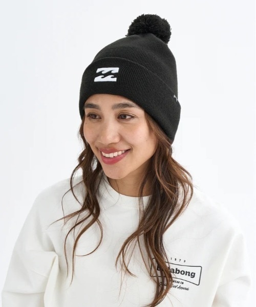 BILLABONG/HI GG PONPON BEANIE BF014-910 ポンポンビーニー ニット帽