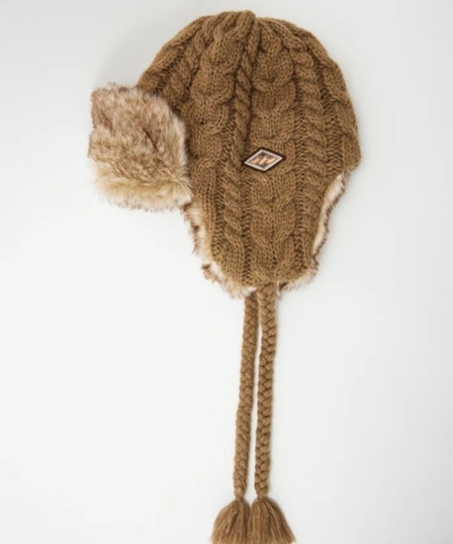 BILLABONG/CABLE WOOL BLEND BEANIE BF014-914 防寒 耳当て ビーニー ニット帽 ニットキャップ  帽子 ビラボン ユニセックス メンズ レディース ムラサキスポーツ