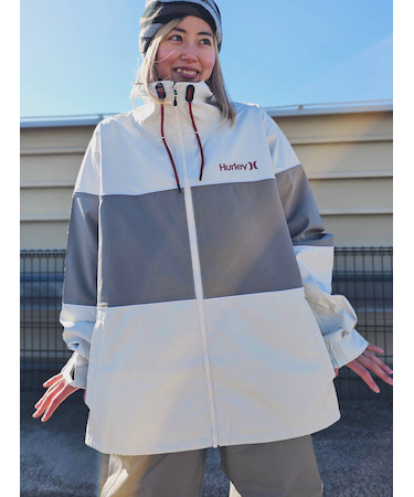 Hurley/SNOW TRACK JACKET MSJK242002 オーバーサイズフィット スノーウェア ジャケット スノーボードウェア ハーレー ユニセックス メンズ ムラサキスポーツ