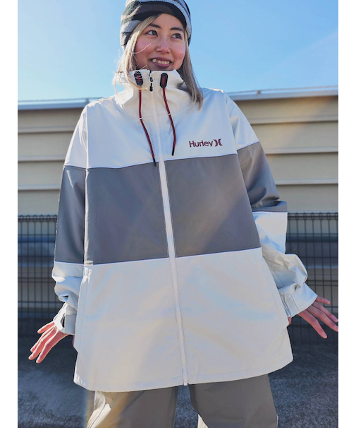 Hurley/SNOW TRACK JACKET MSJK242002 オーバーサイズフィット スノーウェア ジャケット スノーボードウェア ハーレー ユニセックス メンズ ムラサキスポーツ