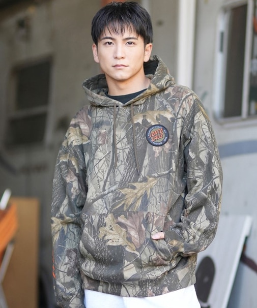 【限定】SANTACRUZ/502254308 プルオーバー パーカー リアルツリー ロゴ 裏毛 サンタクルーズ メンズ ムラサキスポーツ限定