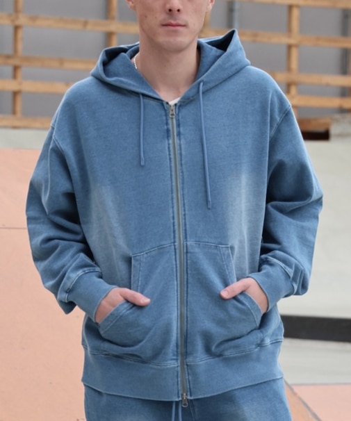 【限定】DEARLAUREL/CUT DNM PARKA DL26S-1201 カットデニムパーカー デニムジャケット ディアローレル メンズ ムラサキスポーツ限定