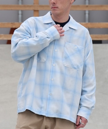【限定】DEARLAUREL/MILLION DRY SHIRT DL26S-2601 長袖 シャツ ディアローレル メンズ ムラサキスポーツ限定