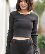 DC/26 WS TELECO SHORT L LLT261312 クロップド丈 ロンT 長袖Tシャツ ウィメンズ ディーシー レディース ムラサキスポーツ