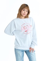 ROXY/ROXY WITH HEART PULLOVER RPO261072 クルーネックスウェット トレーナー ミニ裏毛 ロキシー レディース ムラサキスポーツ