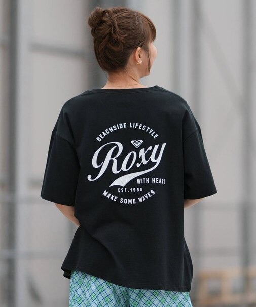ROXY/ROXY WITH HEART S/S RST261076 半袖Tシャツ ドロップショルダー ロキシー レディース ムラサキスポーツ