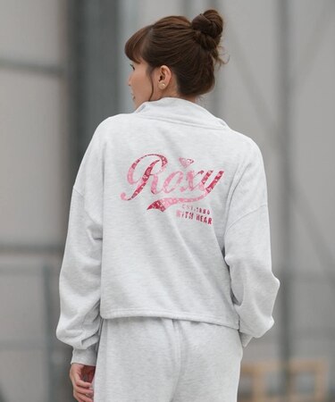 ROXY/ROXY WITH HEART ZIP RZP261074 ジップジャケット スタンドカラー 丈短め ロキシー レディース ムラサキスポーツ