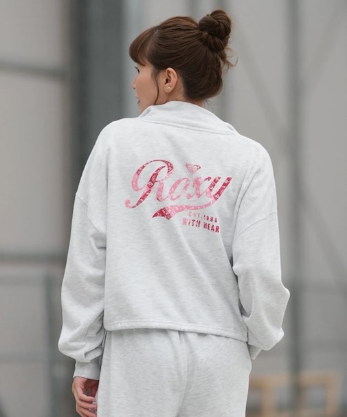 ROXY/ROXY WITH HEART ZIP RZP261074 ジップジャケット スタンドカラー 丈短め ロキシー レディース ムラサキスポーツ