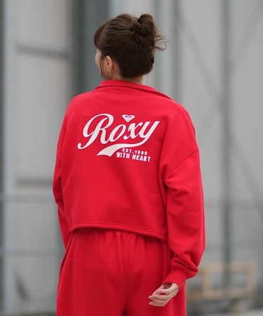 ROXY/ROXY WITH HEART ZIP RZP261074 ジップジャケット スタンドカラー 丈短め ロキシー レディース ムラサキスポーツ