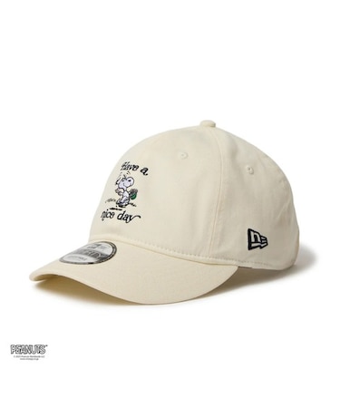 NEWERA/14682587 9THIRTY PEANUTS ピーナッツ HAVE A NICE DAY クロームホワイト キャップ  帽子 ニューエラ ユニセックス メンズ レディース ムラサキスポーツ