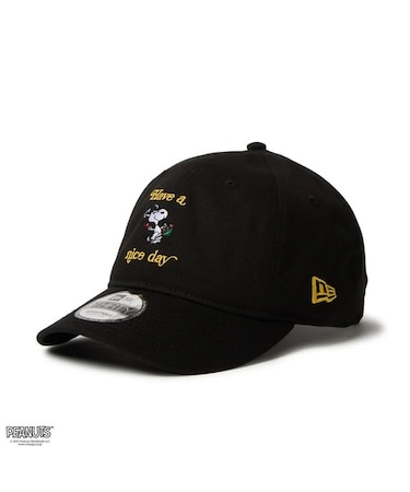 NEWERA/14682588 9THIRTY PEANUTS ピーナッツ HAVE A NICE DAY ブラック キャップ  帽子 ニューエラ ユニセックス メンズ レディース ムラサキスポーツ