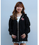 X-GIRL/105254012028 ジップアップ パーカー オーバーサイズ HEART LG ZIP SWT HD エックスガール レディース ムラサキスポーツ　