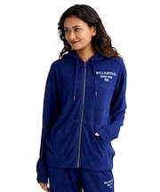 BILLABONG/パイル生地 セットアップ対応 BG013017 ジップアップ パーカー ビラボン レディース ムラサキスポーツ