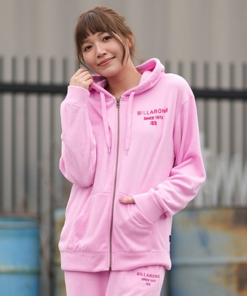 BILLABONG/パイル生地 セットアップ対応 BG013017 ジップアップ