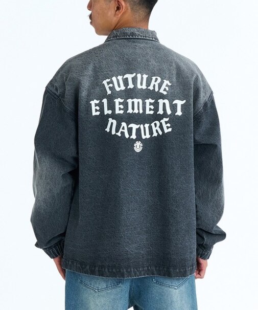 ELEMENT/EAN CARTER JACKET TYPE2 BG021750 デニム コーチジャケット ジャケット エレメント メンズ ムラサキスポーツ