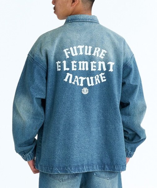 ELEMENT/EAN CARTER JACKET TYPE2 BG021750 デニム コーチジャケット ジャケット エレメント メンズ ムラサキスポーツ