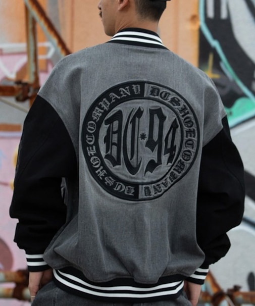 DC/バーシティジャケット DJK261002 アウター スタジャン ディーシー メンズ ムラサキスポーツ