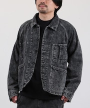 【限定】DEARLAUREL/HERITAGE SHORT COVERALL DL26S-0101 デニムジャケット アウター ディアローレル メンズ ムラサキスポーツ限定