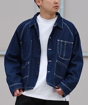 【限定】DEARLAUREL/HERITAGE SHORT COVERALL DL26S-0101 デニムジャケット アウター ディアローレル メンズ ムラサキスポーツ限定
