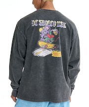 DC/DLT261022 長袖 Tシャツ ロンT バックプリント ディーシー メンズ ムラサキスポーツ