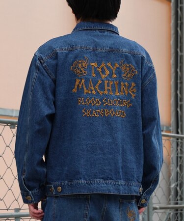 TOYMACHINE/SKULL MNST DENIM JACKET MTMPGJK1 デニムジャケット セットアップ対応 アウター トイマシーン メンズ ムラサキスポーツ