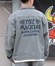 TOYMACHINE/SKULL MNST DENIM JACKET MTMPGJK1 デニムジャケット セットアップ対応 アウター トイマシーン メンズ ムラサキスポーツ