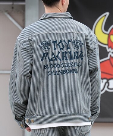 TOYMACHINE/SKULL MNST DENIM JACKET MTMPGJK1 デニムジャケット セットアップ対応 アウター トイマシーン メンズ ムラサキスポーツ